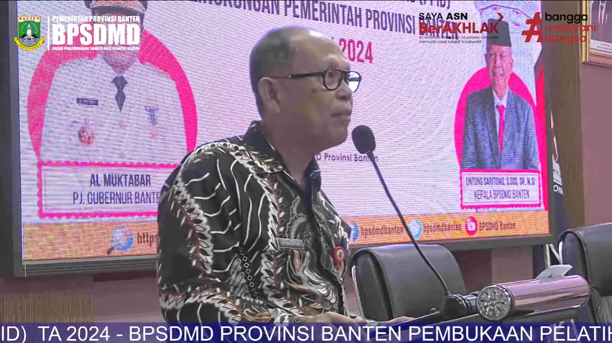 Gelar Pelatihan Pengelolaan Website Dinas PPID, BPSDMD Provinsi Banten : Maksimalkan Informasi Publik melalui Website